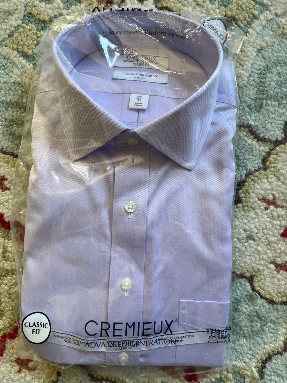 Daniel Cremieux Light Lavender Classic Dress Shirt